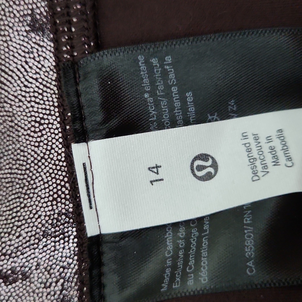 Lululemon Align HR Pant Metallic Leggings 14 - Picture 3 of 7
